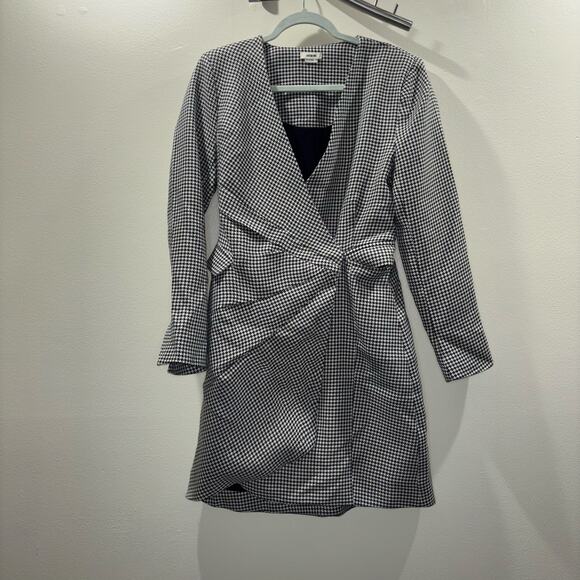 Jason Wu Houndstooth Tweed Blazer Dress – Size Medium Like New Game Day Dress - Picture 4 of 15